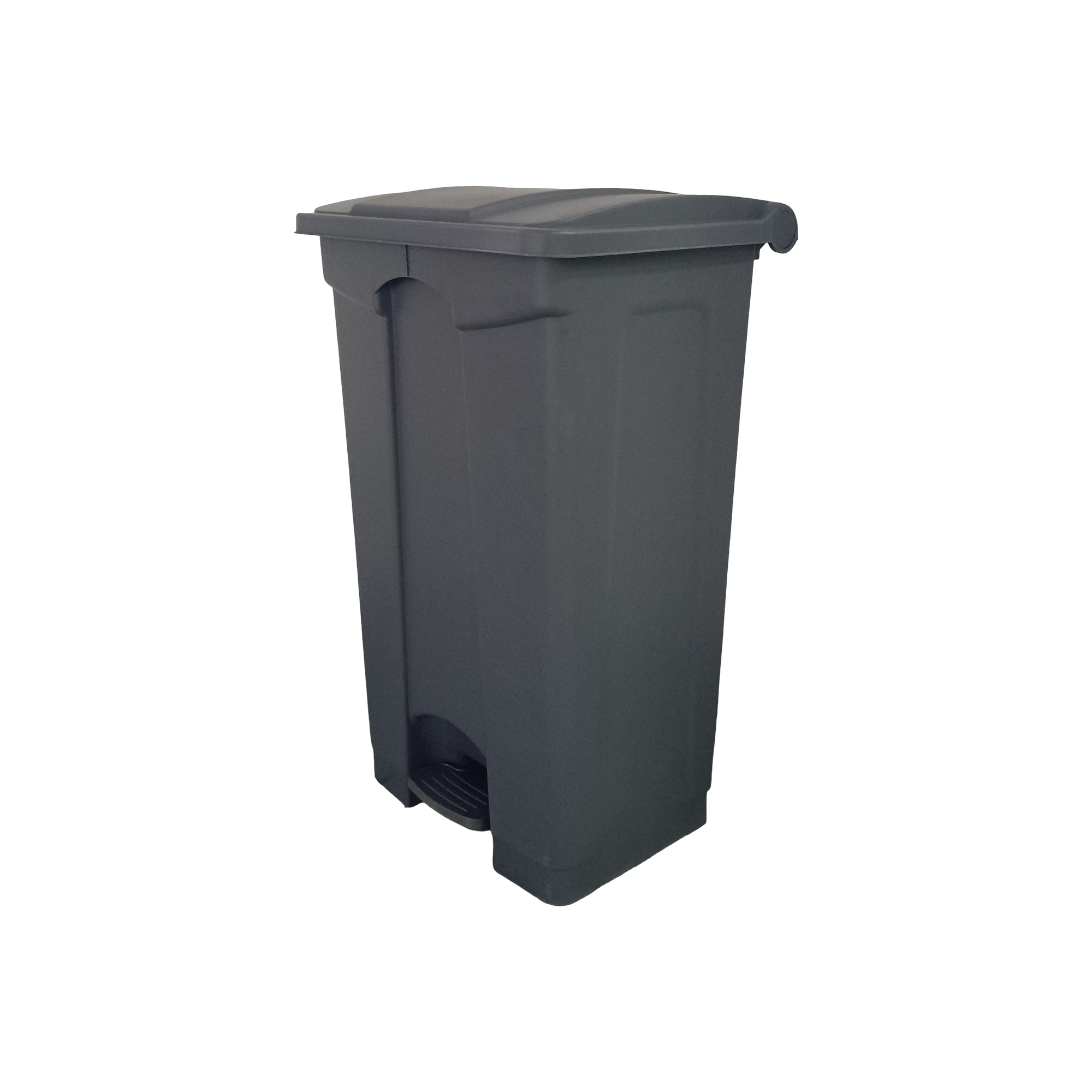 Covered Garbage Bin 87L Grey with Pedal - Image 3