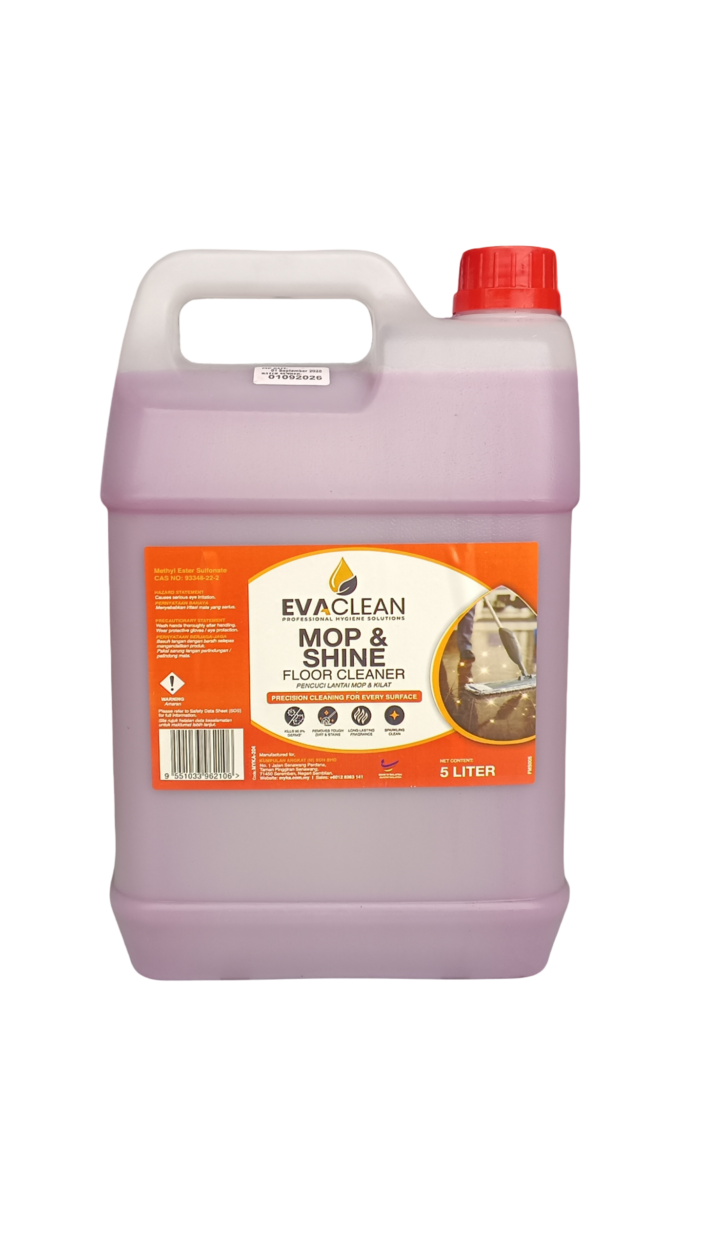 EVA CLEAN FMS005 MOP & SHINE FLOOR CLEANER 5/10L - Image 2