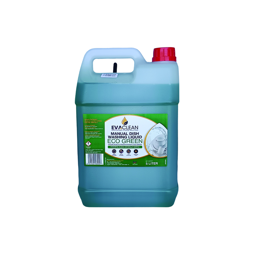 EVA CLEAN MDW003L MANUAL DISH WASHING LIQUID ECO GREEN 5/10L - Image 2