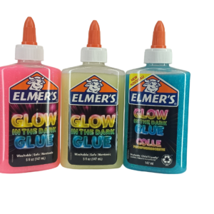 ELMER'S GLOW IN THE DARK GLUE 177ML 1 BTL [3BTL/BOX][6BOX/CTN] NON-TOXIC WASHABLE
