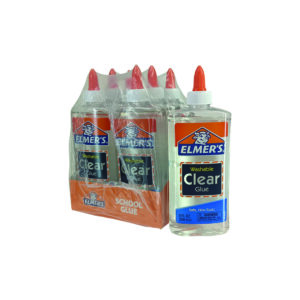ELMER'S WASHABLE CLEAR SCHOOL GLUE 9OZ(266G) 1 BTL [12BTL/BOX][2BOX/CTN] NON-TOXIC WASHABLE E309