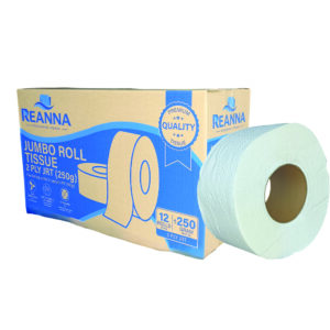 REANNA 2 PLY JUMBO ROLL TISSUE ±250G/ROLL ±85MM ±18GSM ()[12ROLL/CTN]