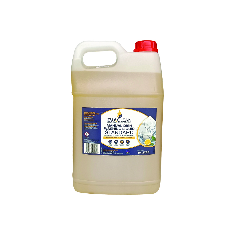 EVA CLEAN MDW005L MANUAL DISH WASHING LIQUID STANDARD YELLOW 5/10L - Image 2