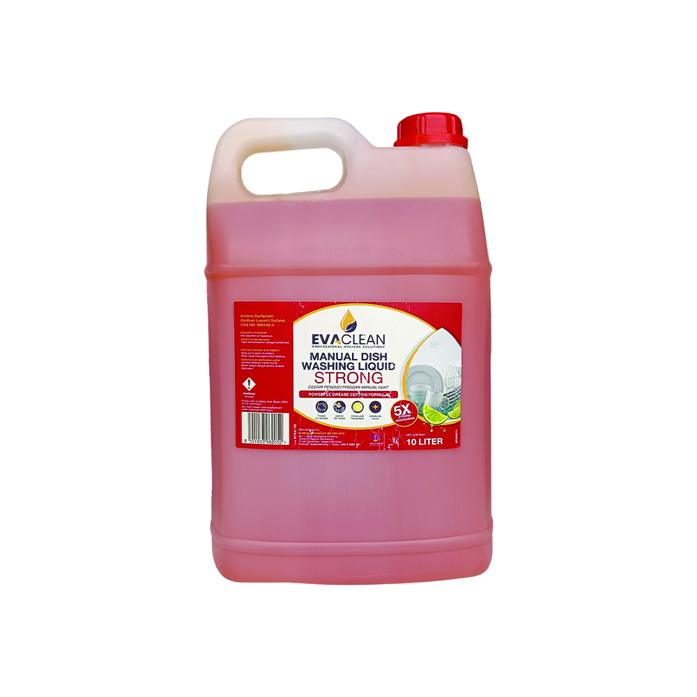 EVA CLEAN MDW007L MANUAL DISH WASHING LIQUID STRONG RED 5/10L - Image 2
