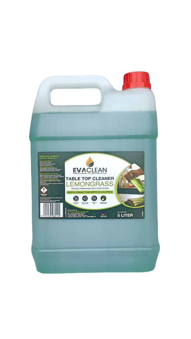 EVA CLEAN KTC005 TABLE TOP CLEANER LEMONGRASS 5/10L - Image 2